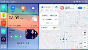 【车机桌面】氢桌面1.0.4.4 悬浮地图超美