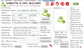 网页转安卓apk的软件: website 版本号是v4.0
