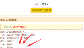 一个网站就能算出你的生辰八字