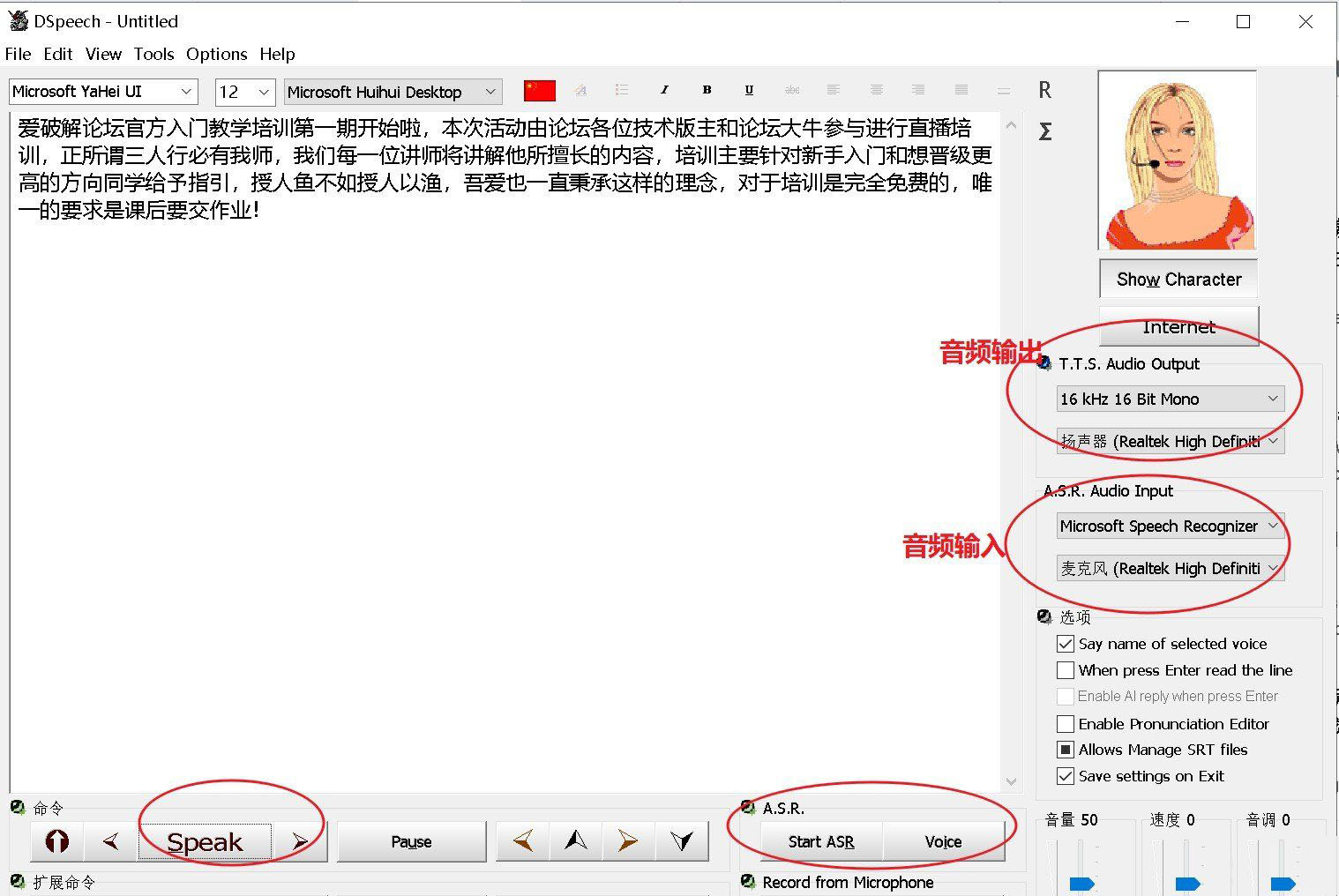 Dspeech 1.74.32 (文本阅读器) 是一款功能强大的文本转语音工具