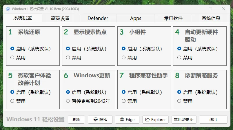 推荐一款Windows11系统优化工具