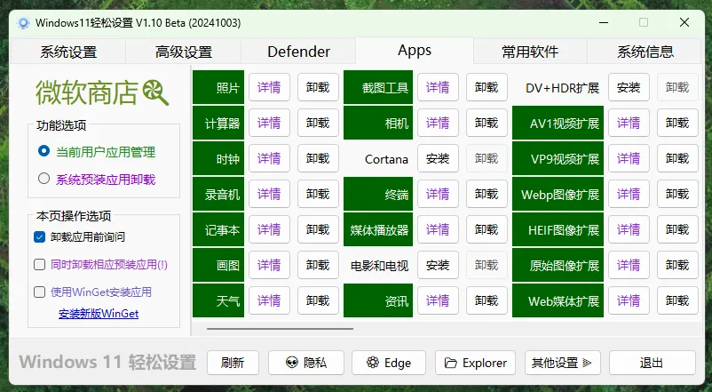 推荐一款Windows11系统优化工具